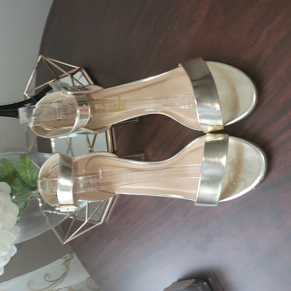SHEIN Gold Heels